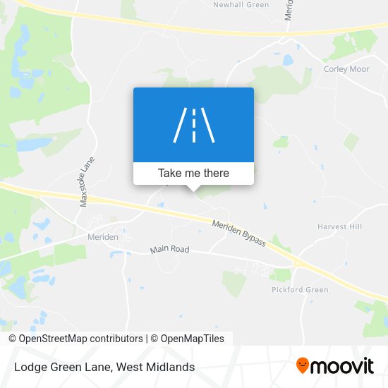 Lodge Green Lane map