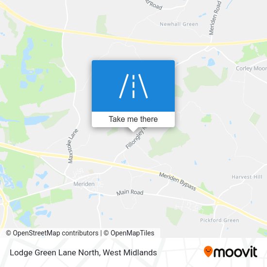 Lodge Green Lane North map