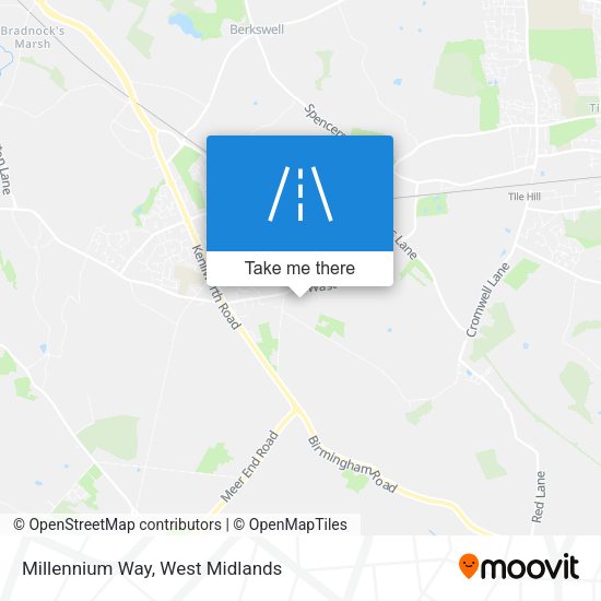 Millennium Way map