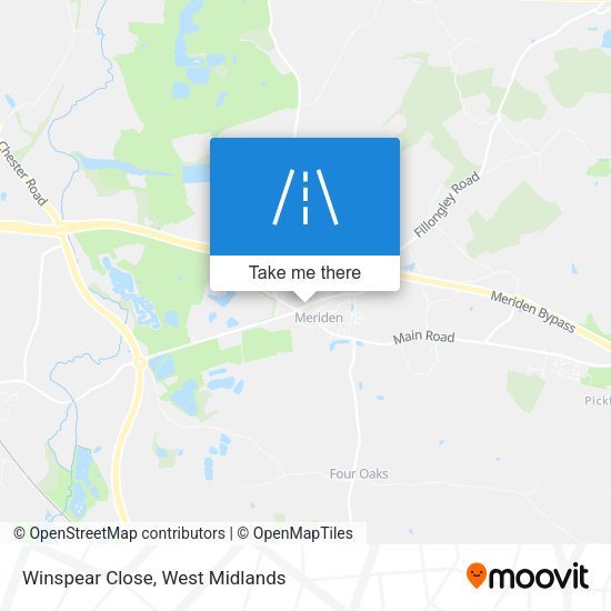 Winspear Close map