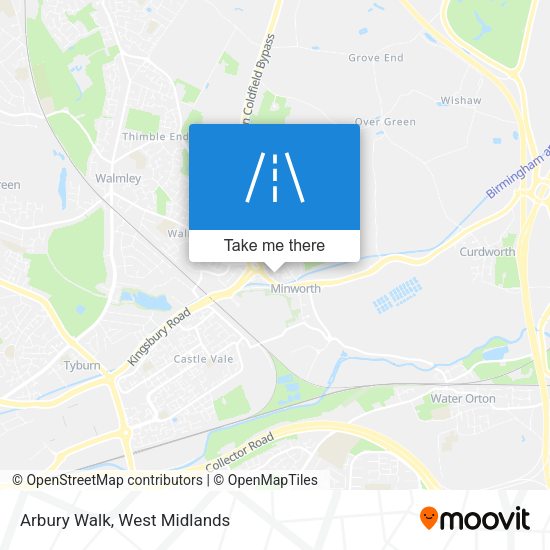 Arbury Walk map