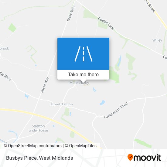Busbys Piece map