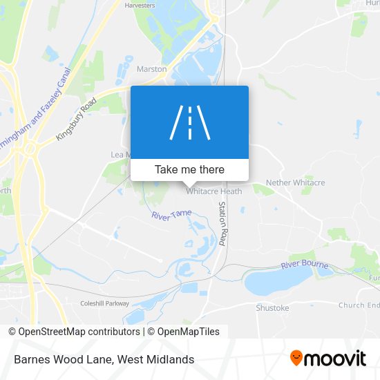 Barnes Wood Lane map