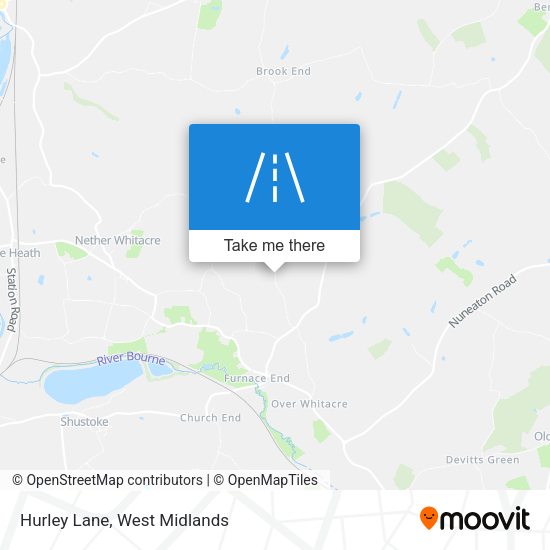Hurley Lane map