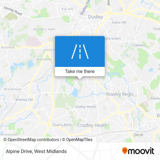 Alpine Drive map