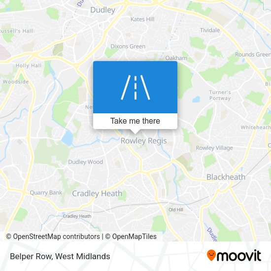 Belper Row map