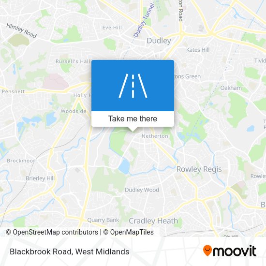 Blackbrook Road map