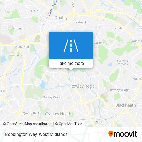 Bobbington Way map