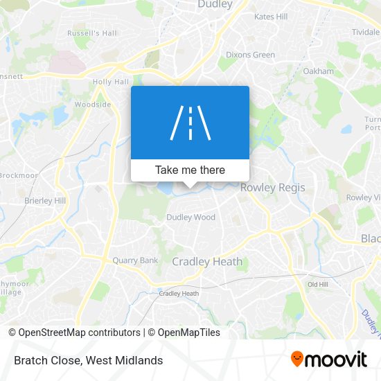 Bratch Close map