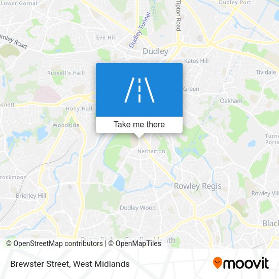 Brewster Street map