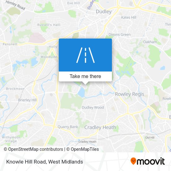 Knowle Hill Road map