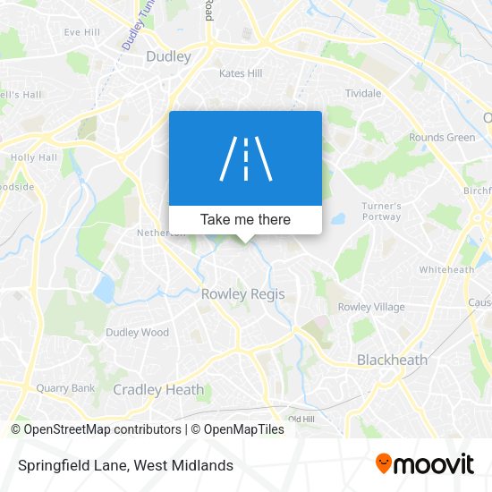 Springfield Lane map