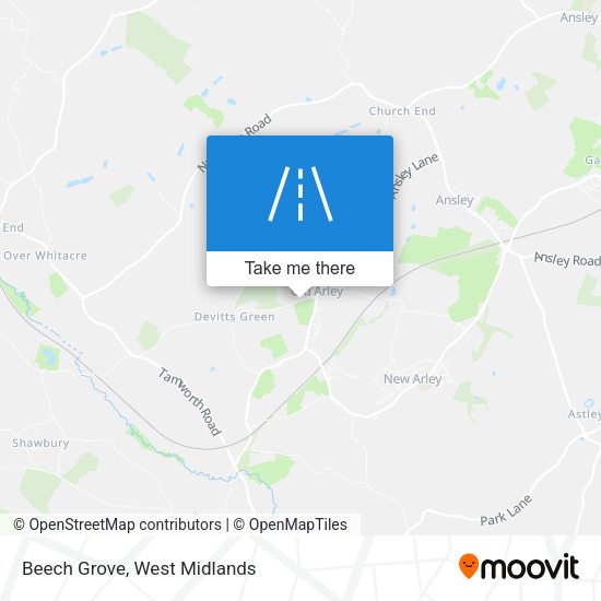 Beech Grove map