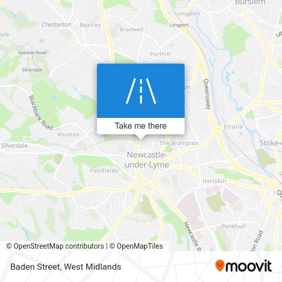 Baden Street map