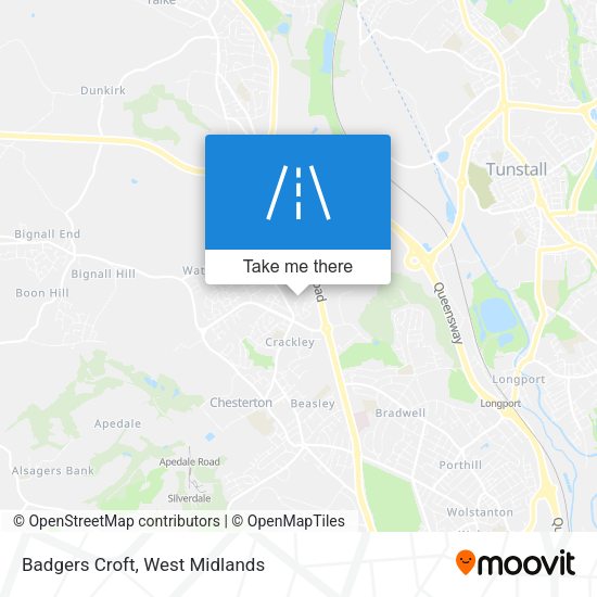 Badgers Croft map