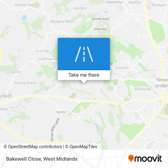Bakewell Close map
