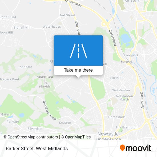 Barker Street map