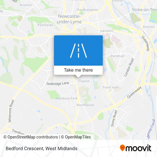 Bedford Crescent map