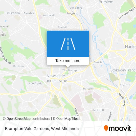 Brampton Vale Gardens map
