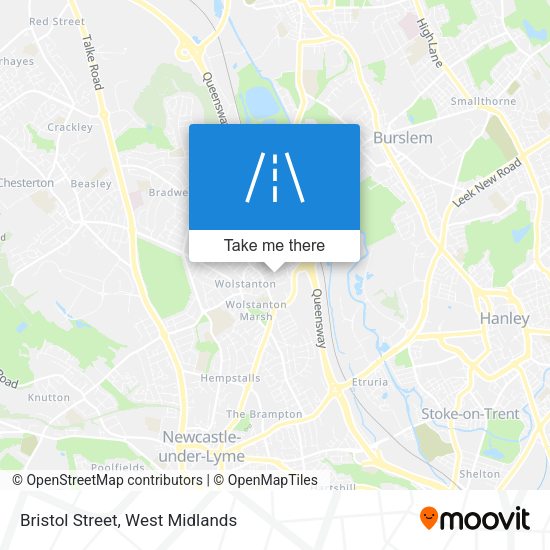 Bristol Street map