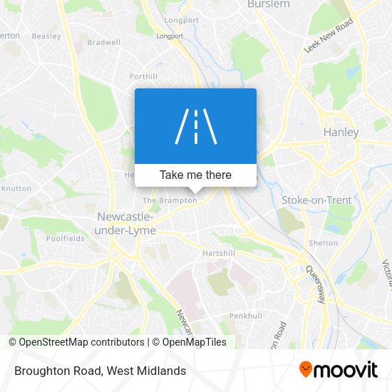 Broughton Road map