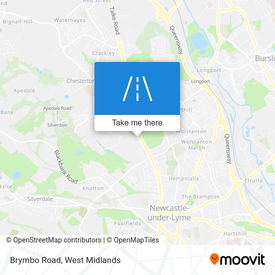 Brymbo Road map