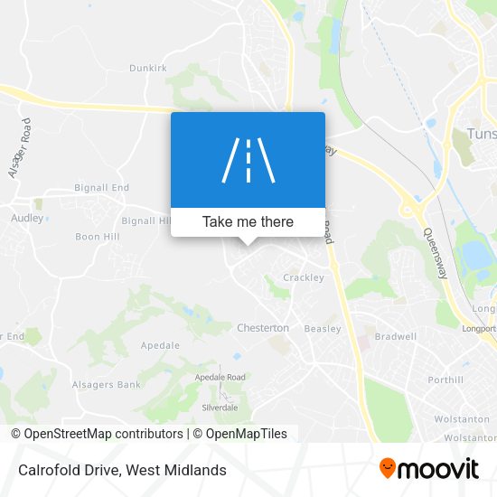 Calrofold Drive map