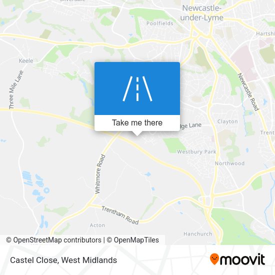 Castel Close map