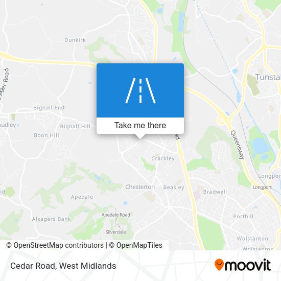 Cedar Road map