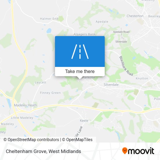Cheltenham Grove map
