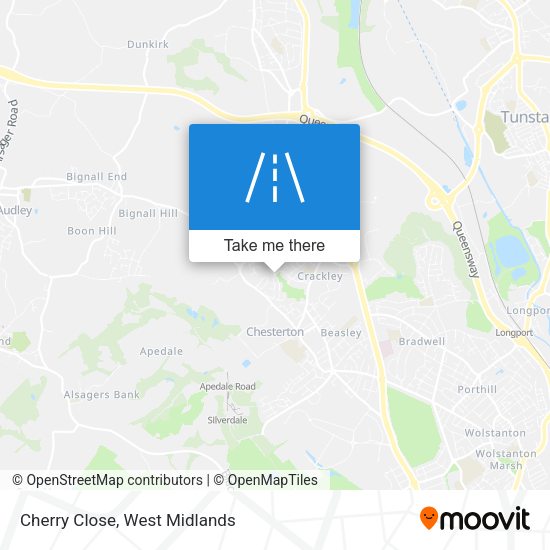 Cherry Close map