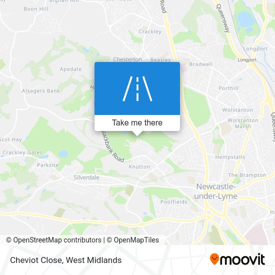 Cheviot Close map