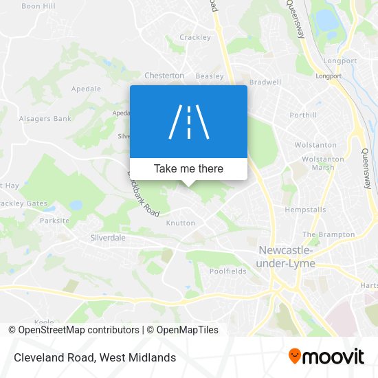 Cleveland Road map