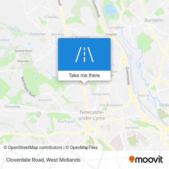 Cloverdale Road map
