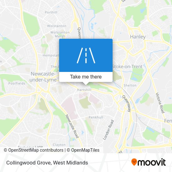 Collingwood Grove map