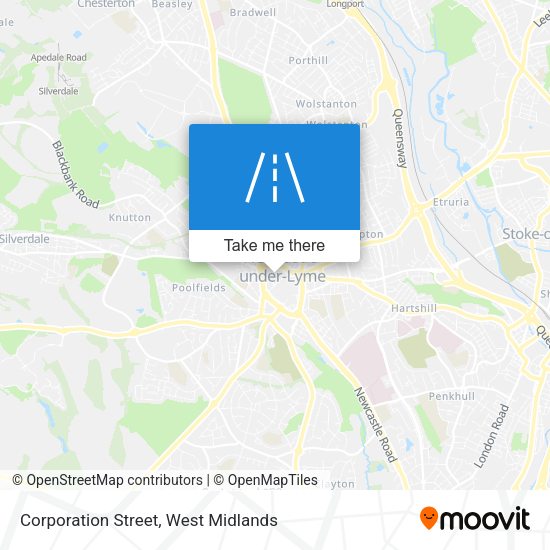 Corporation Street map