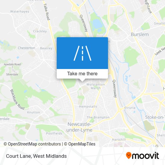Court Lane map