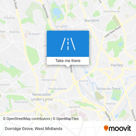 Dorridge Grove map