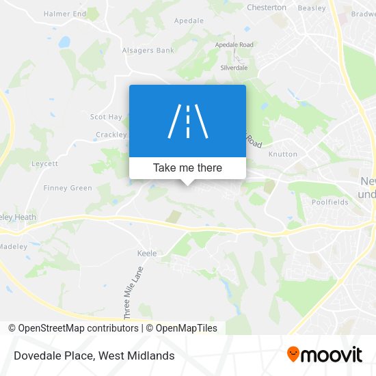 Dovedale Place map