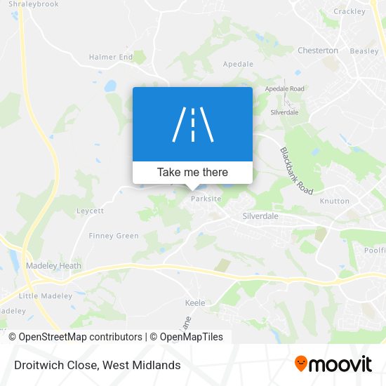 Droitwich Close map