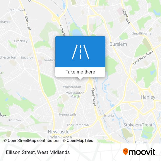 Ellison Street map