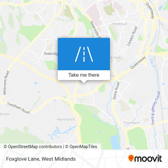 Foxglove Lane map
