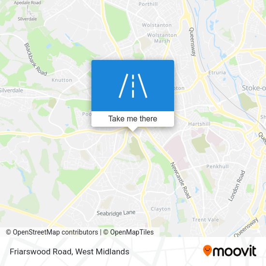 Friarswood Road map