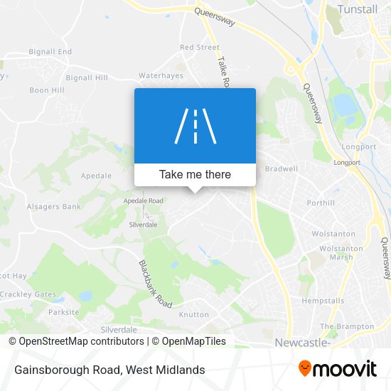 Gainsborough Road map
