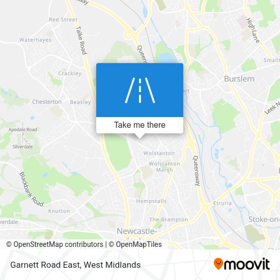 Garnett Road East map