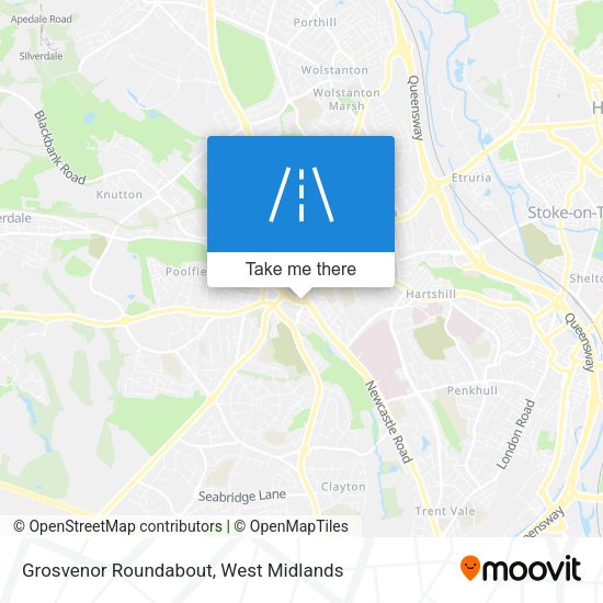 Grosvenor Roundabout map