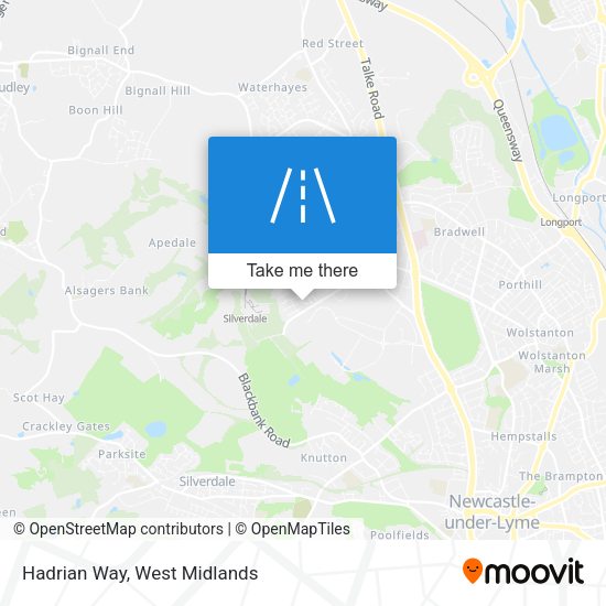 Hadrian Way map