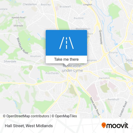 Hall Street map