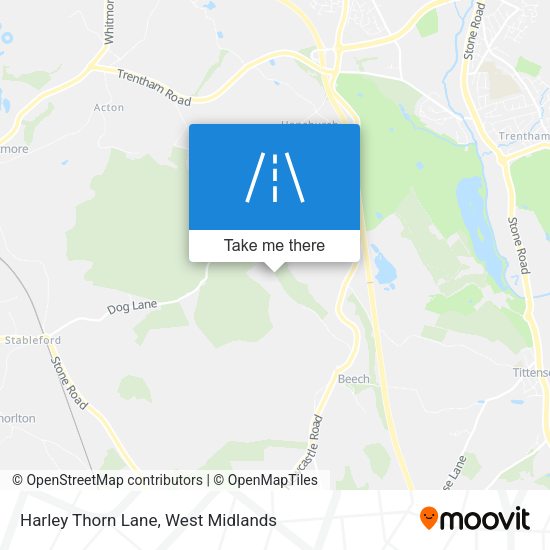 Harley Thorn Lane map