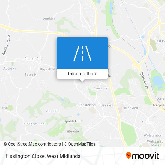 Haslington Close map